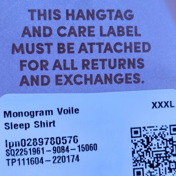 Savage X Fenty Men's Yellow Honeycomb Monogram Voile Sleep Shirt - XXXL - Picture 6 of 6